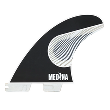 FCS II Gabriel Medina Tri Fin Set - Black/White
