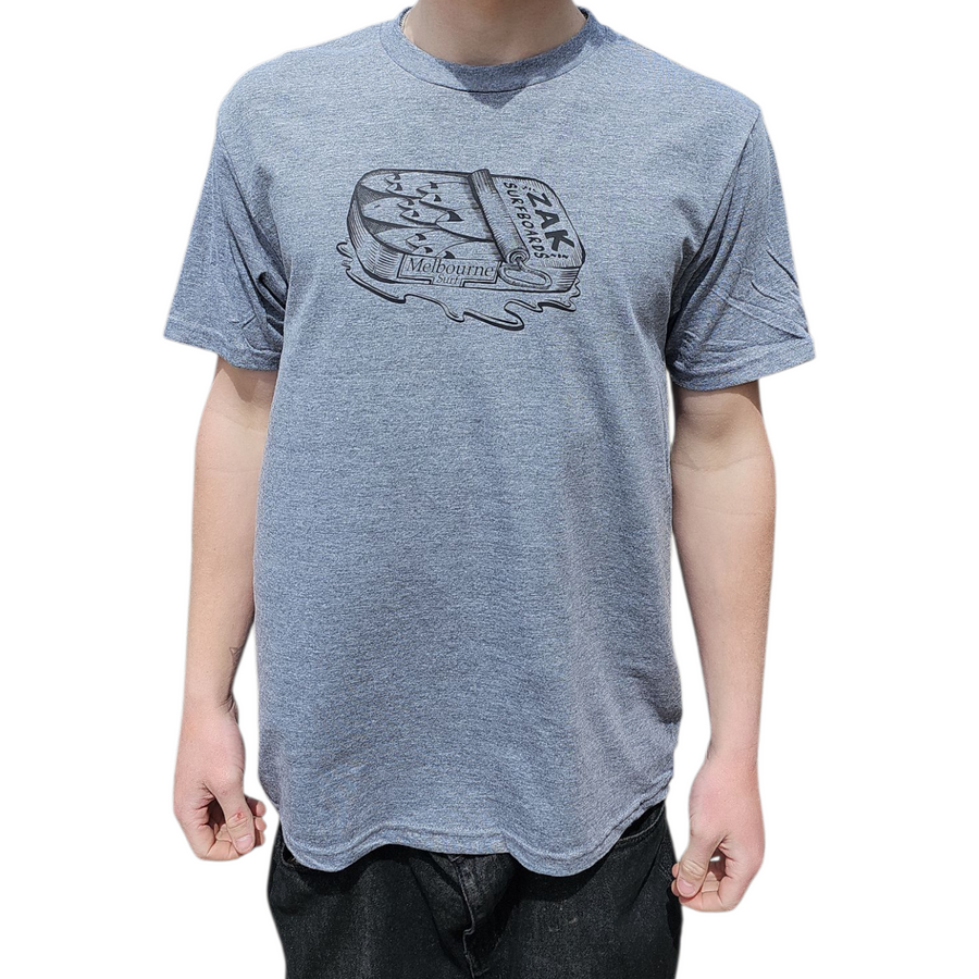Zak Surfboards Tin Can T-Shirt - Grey Marle