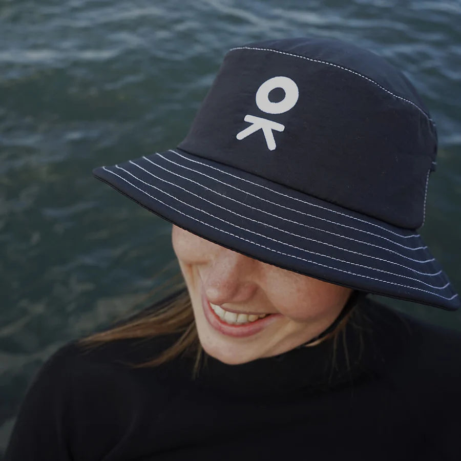 Knok Surfwear Bucket Hard Surf Hat - Black