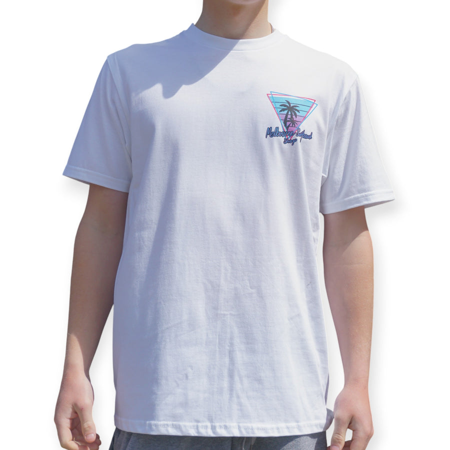Melbourne Surf Board Shop '84 Pocket T-Shirt - White/Purple