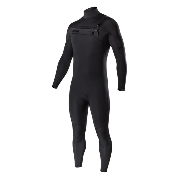 Attica Omega Chest Zip 3/2mm Steamer - Black Noir