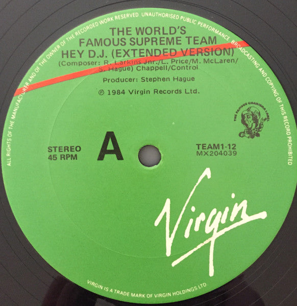 (#532) The World's Famous Supreme Team - Hey D.J.