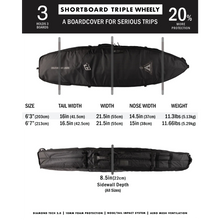 Creatures of Leisure Shortboard Triple Wheely DT2.0: Black Silver