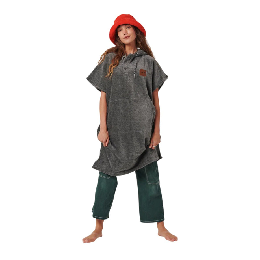 SlowTide - The Digs Changing Poncho - Heather Grey
