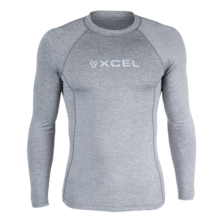 Xcel Premium Stretch L/S Rash Guard UV - Heather Grey