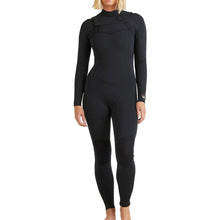 Billabong Womens 3/2mm Salty Dayz Natural Chest Zip Wetsuit - Black
