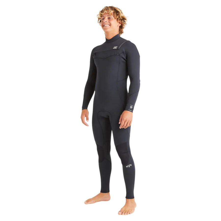 Billabong Mens 3/2mm Absolute Natural Chest Zip Steamer Wetsuit