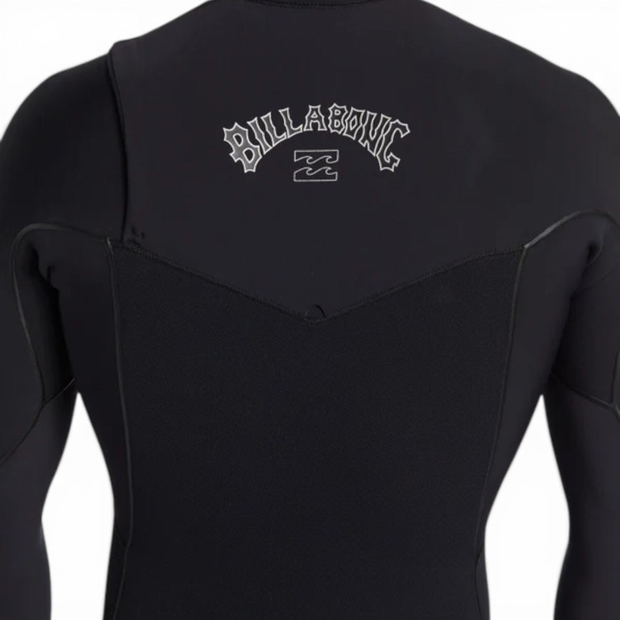 Billabong Mens 4/3 Furnace Natural Chest Zip Steamer - Black