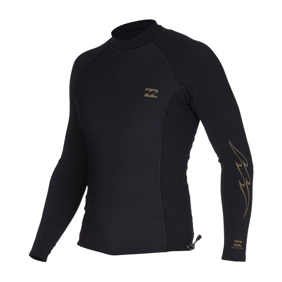 Billabong Revolution Natural 1mm Jacket Black Mens Wetsuits Billabong XS 