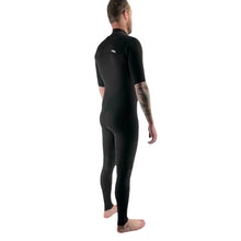 C-Skins Session GSB 2/2 Mens Chest Zip Short Sleeve Steamer Black / Black / Silver Grey Mens Wetsuits C-Skins 