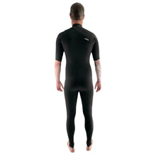 C-Skins Session GSB 2/2 Mens Chest Zip Short Sleeve Steamer Black / Black / Silver Grey Mens Wetsuits C-Skins 