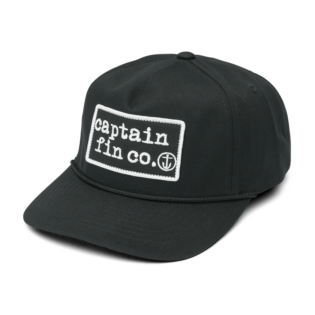 Captain Fin Co. Big Patch Hat Apparel Captain Fin Co. Black 