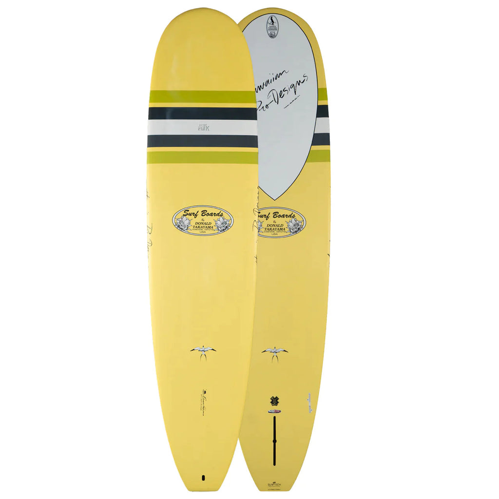 Donald Takayama In The Pink Tuflite V-Tech Surfboards Donald Takayama 8'0" x 22.4" x 3" 61.6L FCSII 2 + 1 Yellow 