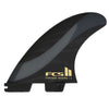 FCS II CM PC Aircore Tri Fins Surfboard Fins FCS II M Black 