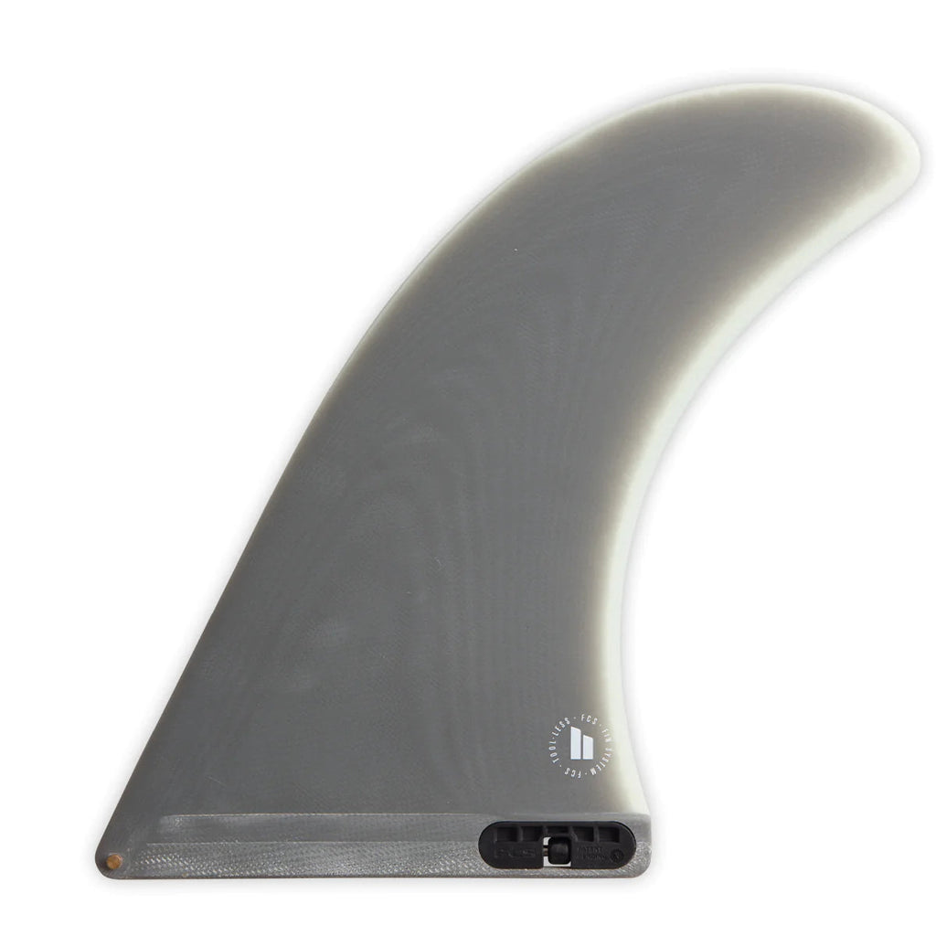 FCS II Pivot II Longboard Fin Charcoal/Grey Surfboard Fins FCS 9.75" 