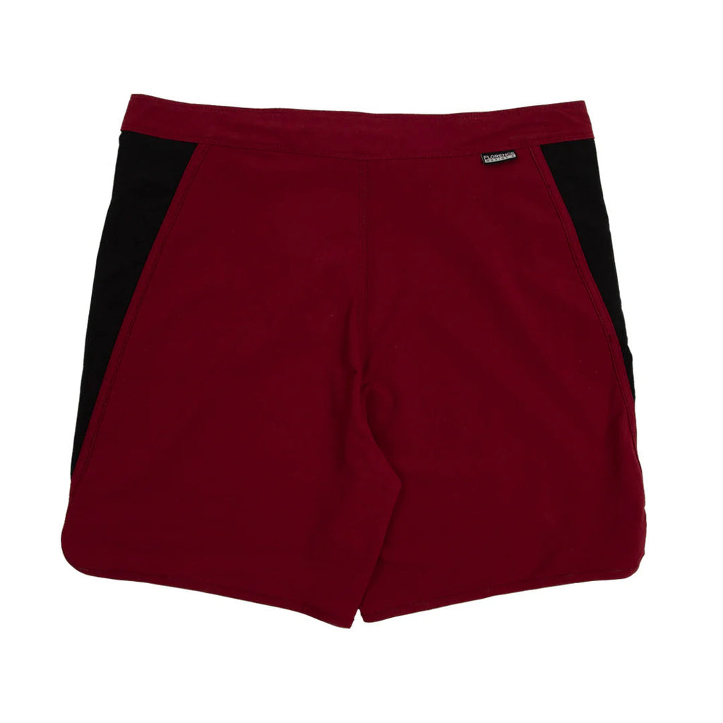 Florence Marine X Burgee Boardshort - Maroon Black Apparel Florence Marine X 