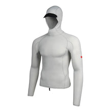 Mens Wetsuits - Florence Marine X - Florence Marine X Standard Issue L/S Hooded Rashguard - Silver - Melbourne Surfboard Shop - Shipping Australia Wide | Victoria, New South Wales, Queensland, Tasmania, Western Australia, South Australia, Northern Territory.