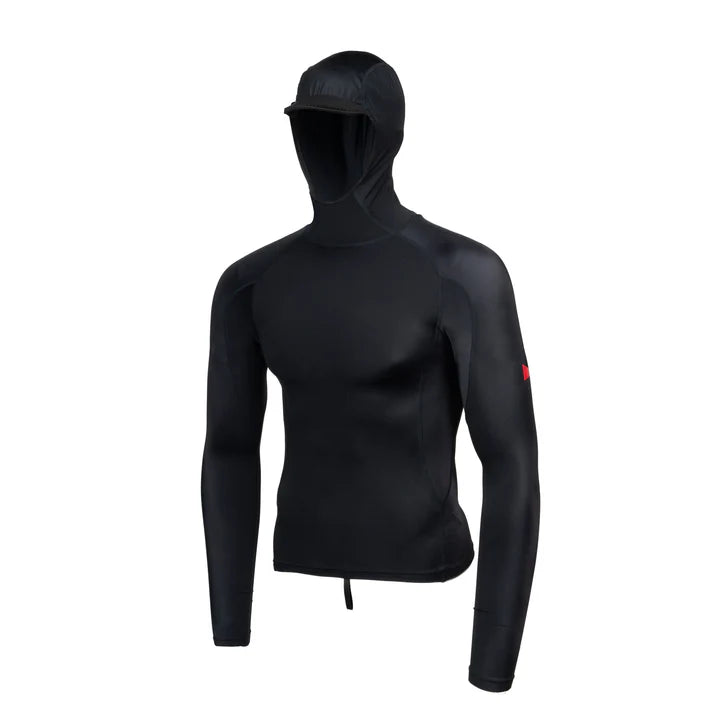 Mens Wetsuits - Florence Marine X - Florence Marine X Standard Issue L/S Utility Pocket Hooded Rashguard - Black - Melbourne Surfboard Shop - Shipping Australia Wide | Victoria, New South Wales, Queensland, Tasmania, Western Australia, South Australia, Northern Territory.