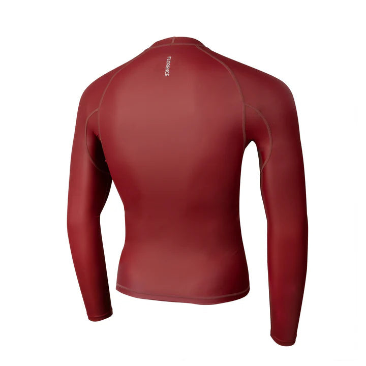 Mens Wetsuits - Florence Marine X - Florence Marine X Windshield L/S Rashguard - Maroon - Melbourne Surfboard Shop - Shipping Australia Wide | Victoria, New South Wales, Queensland, Tasmania, Western Australia, South Australia, Northern Territory.