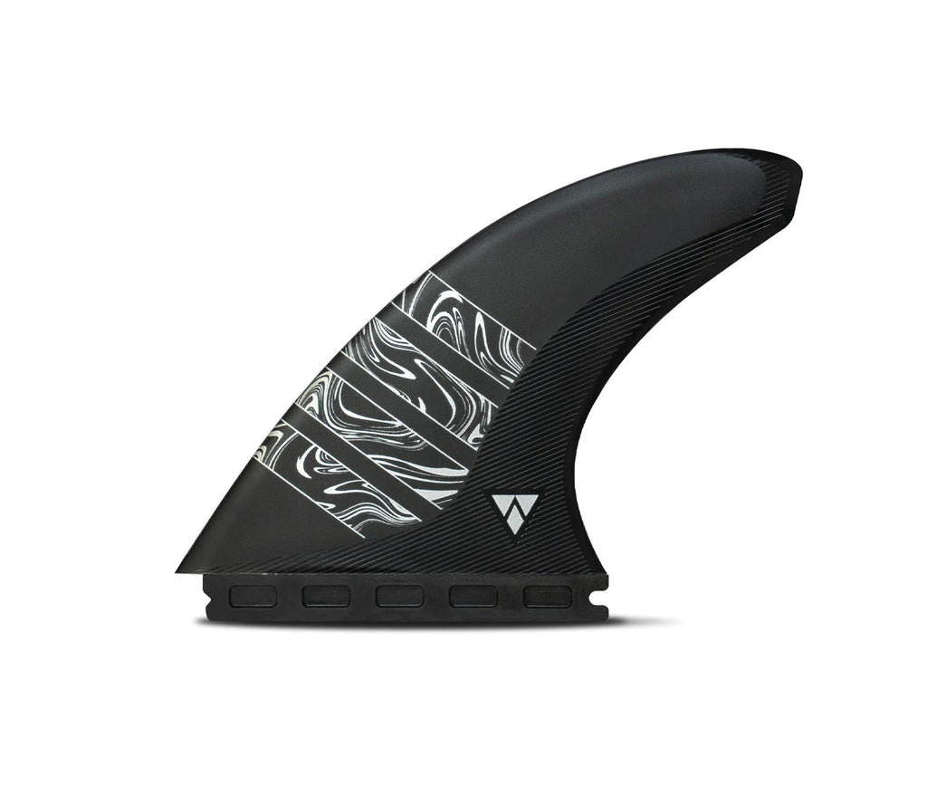 Futures Vector 3/2 Large Alpha Thruster - Carbon/Silver Surfboard Fins Futures 