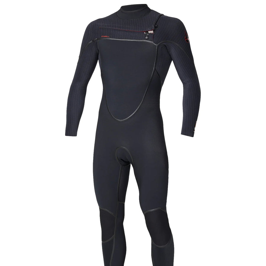 O'Neill Men's Hyperfire X 4/3 Chest Zip Steamer - Black