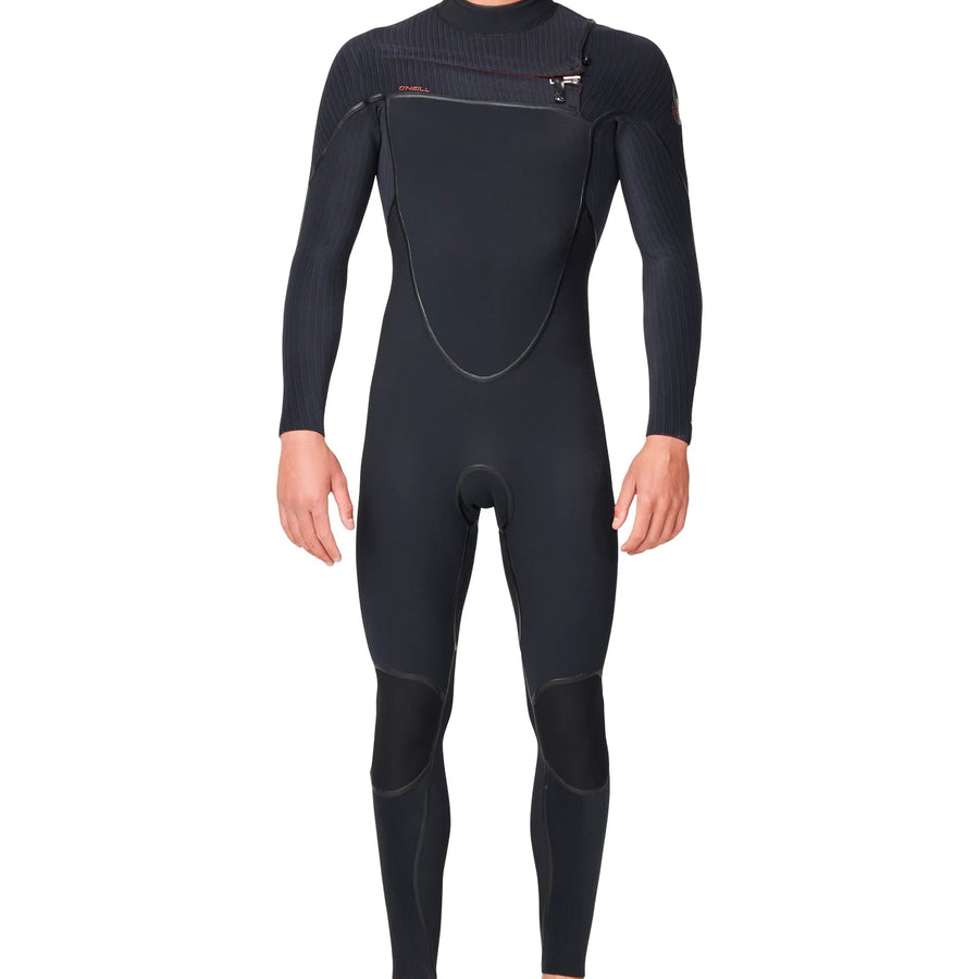O'Neill Men's Hyperfire X 4/3 Chest Zip Steamer - Black