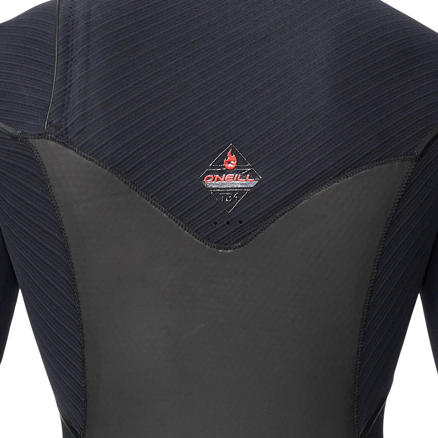 O'Neill Men's Hyperfire X 4/3 Chest Zip Steamer - Black