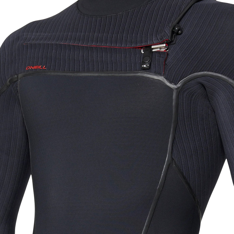 O'Neill Men's Hyperfire X 4/3 Chest Zip Steamer - Black