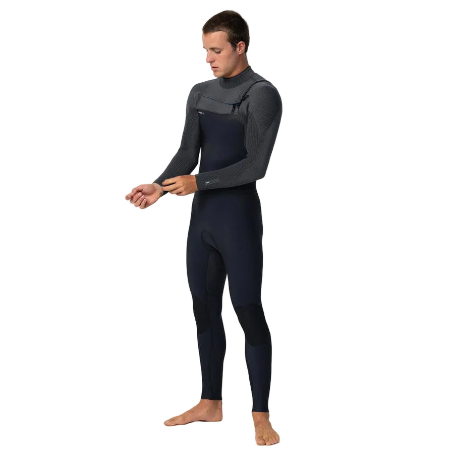 O'Neill Hyperfreak 4/3+ Steamer Chest Zip Wetsuit - Tempered Steel