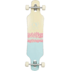 Ocean Pacific Island Drop Through Longboard 39" x 9.5" Skateboard Hardware Ocean Pacific Teal/Pink/Off White 