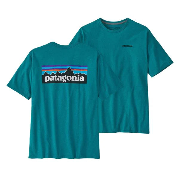 Patagonia M's P-6 Logo Responsibili-Tee Apparel Patagonia Belay Blu S 