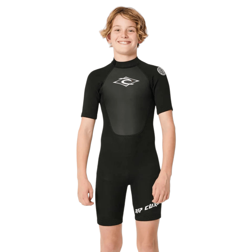Rip Curl Junior Omega 2mm Short Sleeve Spring Wetsuit Wetsuit & Water Apparel Accessories Rip Curl 6 Black 