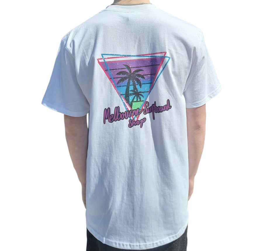 Melbourne Surf Board Shop '84 Pocket T-Shirt - White/Green