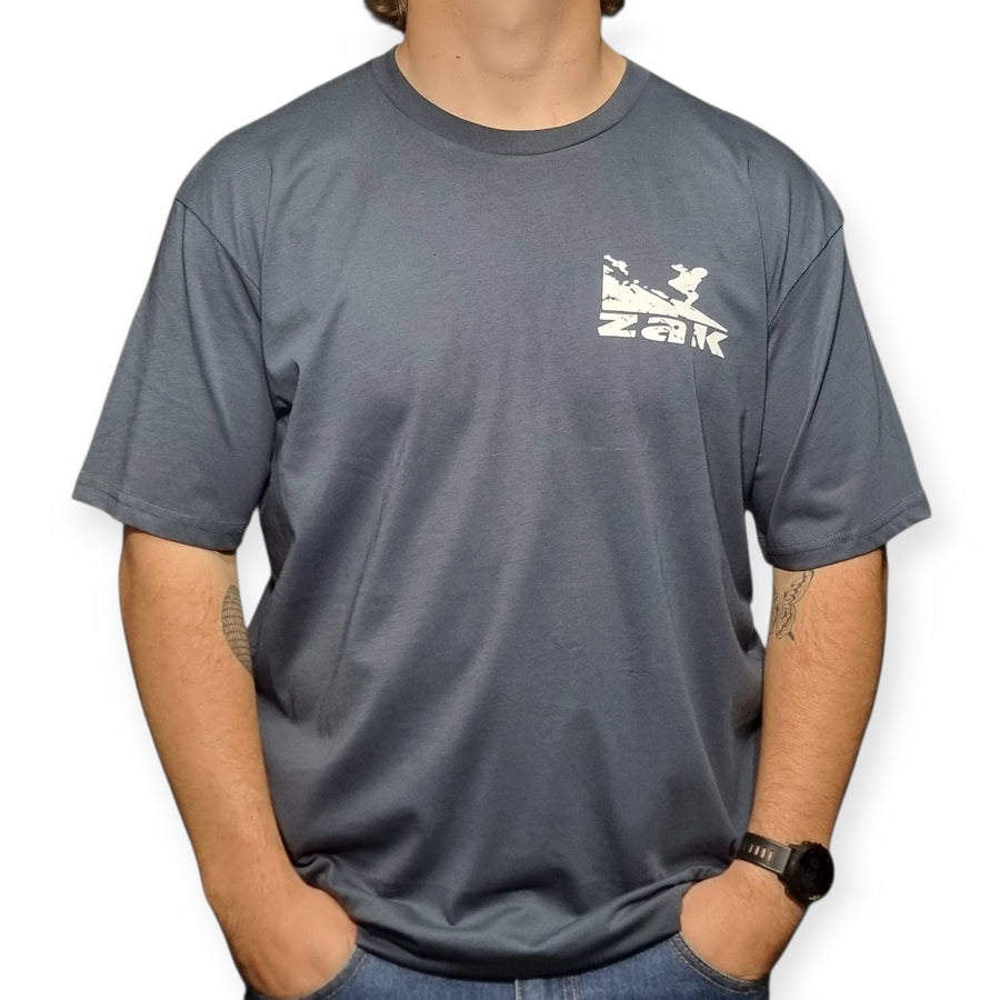 Zak Surfboards T-Shirt Surf Logo Petrol Blue