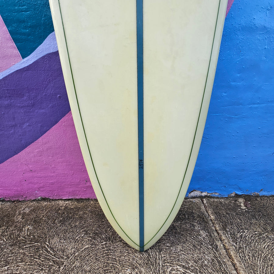 (#7780) George Rice Custom 9'1" x 23" x 3 1/4" Glass In Single Fin