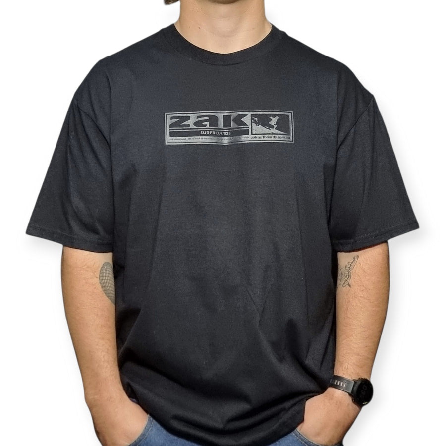 Zak Surfboards T-Shirt OG Sticker Logo Black