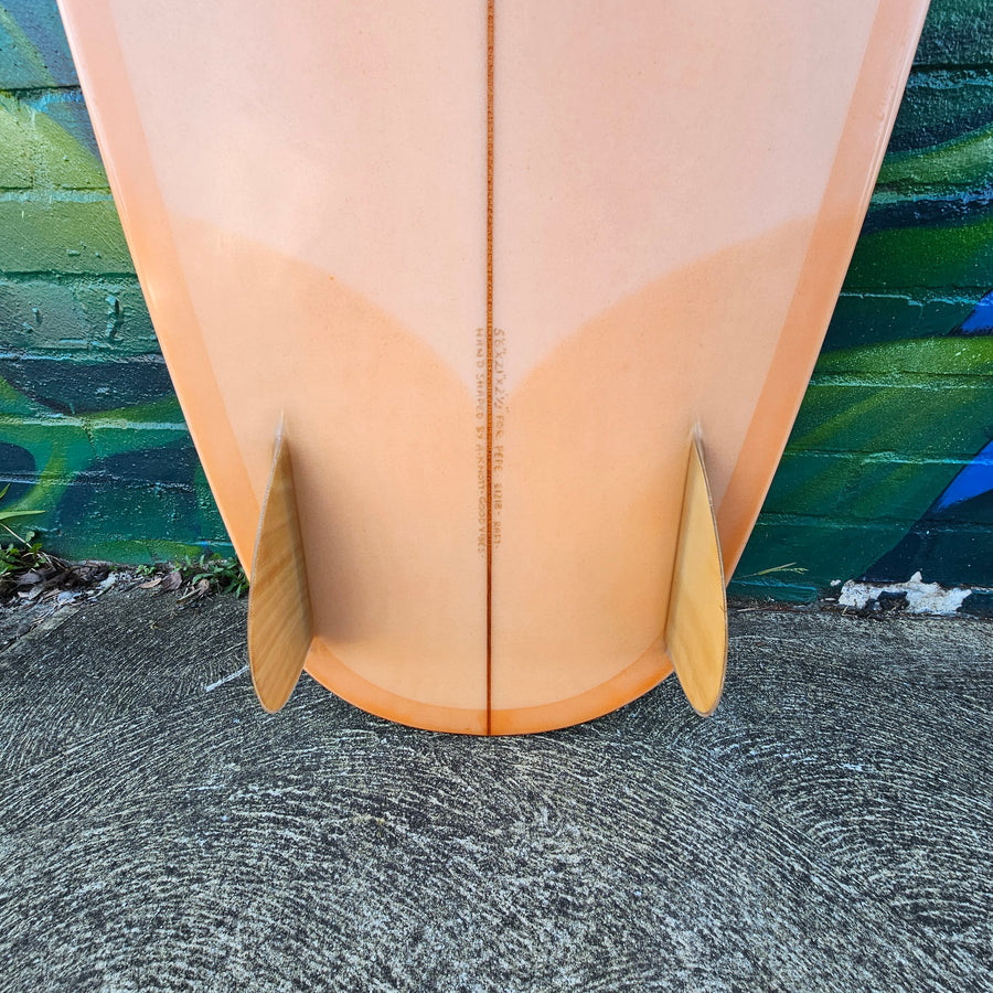 (#2789) Maren Magic Raft 5'6" x 21" x 2 1/2" Glass In Fins
