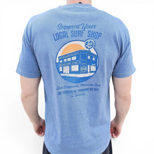 Melbourne Surf Board Shop 'Support Your Local' T-Shirt - Washed Blue