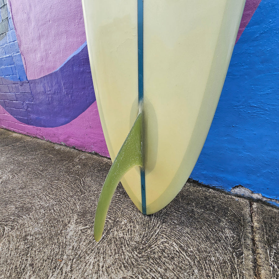 (#7780) George Rice Custom 9'1" x 23" x 3 1/4" Glass In Single Fin