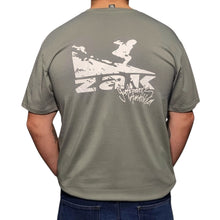 Zak Surfboards T-Shirt White Surf Logo Eucalyptus