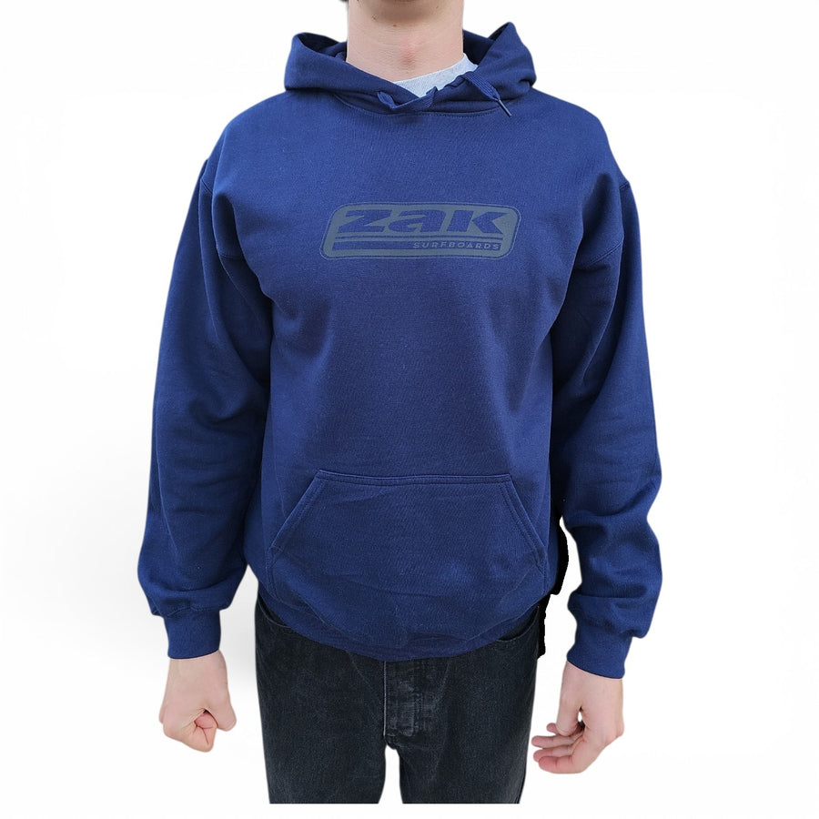 Zak Surfboards OG Italic Hoodie - Navy/Grey