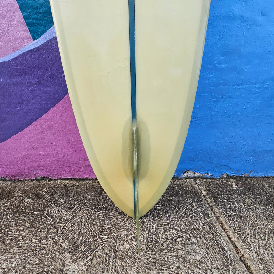 (#7780) George Rice Custom 9'1" x 23" x 3 1/4" Glass In Single Fin