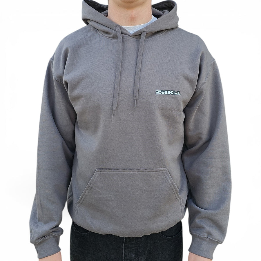 Zak Surfboards Rail Logo Hoodie - Charcoal