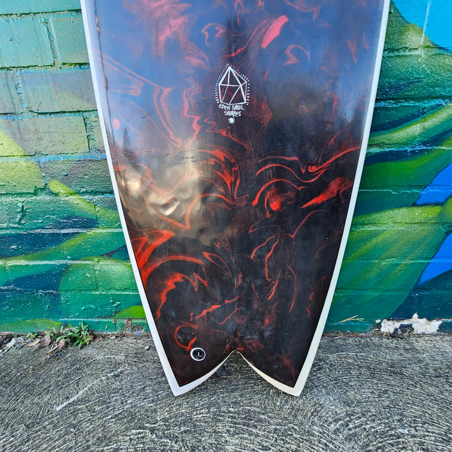 (#2790) Dead Kooks Riches RF 5'4" x 21" x 2 1/2" Glass In Fins
