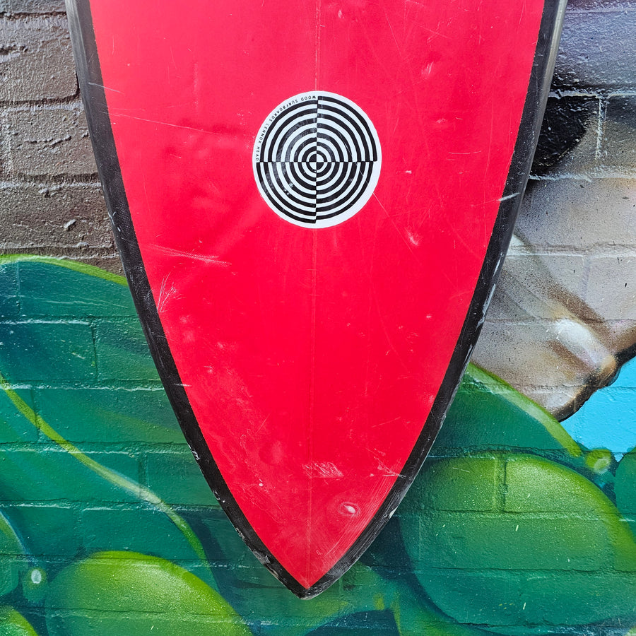 (#7762) Wood Surfboards Custom 6'1" x 19 1/4" x 2 1/2" 32.8L FCSII