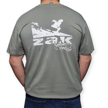 Zak Surfboards T-Shirt White Surf Logo Granite