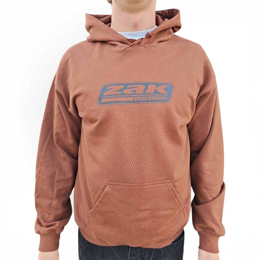 Zak Surfboards OG Italic Hoodie - Rust/Black
