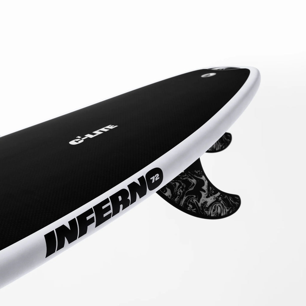 Sharpeye Inferno 72 (C1 Carbon) Epoxy White Rails Surfboards Sharpeye 