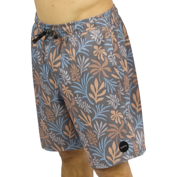 Carve - Tully Mens Elastic Waist Boardshorts - Charcoal