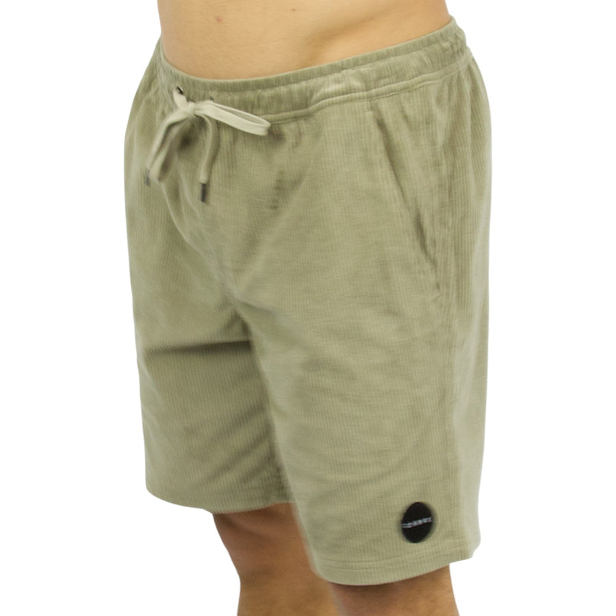 Carve - Dylon Mens Elastic Waist Volley Short - Khaki